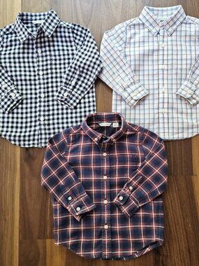 Janie and Jack 18-24M Boys Button-Down Shirt Bundle 3pc
